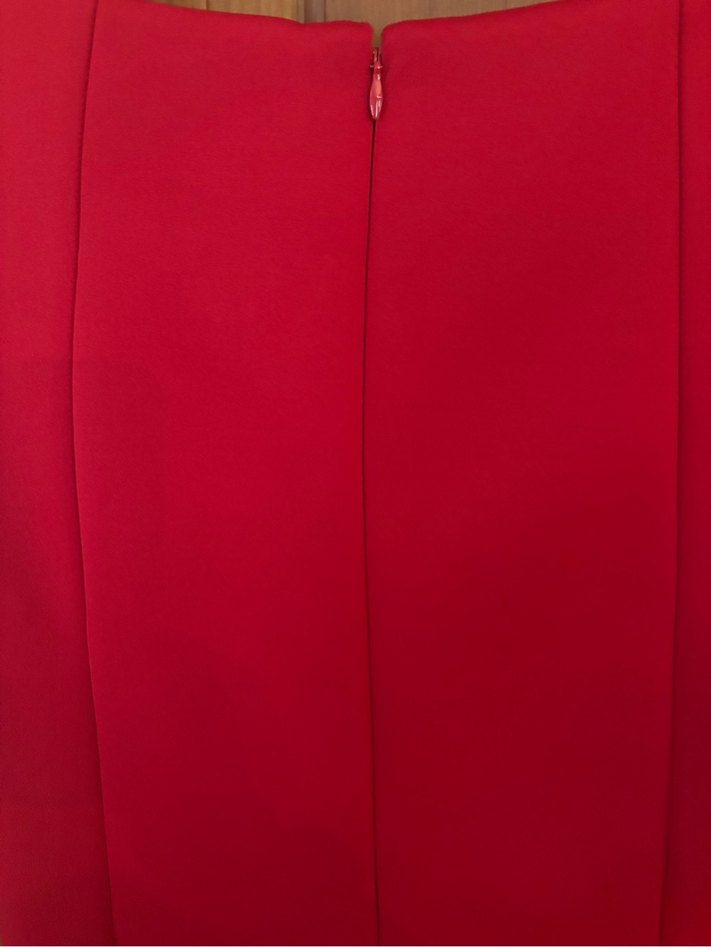 NWOT Calvin Klein Red Sleeveless Sheath Dress Gold Grommet Neckline size 12 - Picture 6 of 8